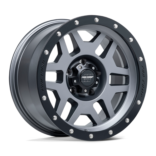 Pro Comp Alloys PA41 Phaser 17x9 Matte Graphite with Black Lip Wheel