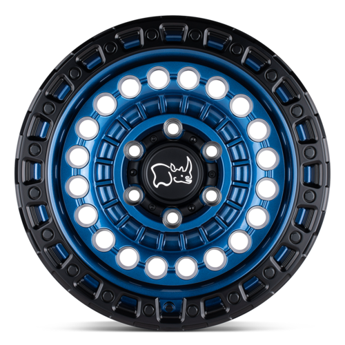 Black Rhino Hard Alloys BR Sentinel 20x9.5 Inch Cobalt Blue with Black Ring Wheel
