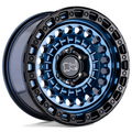 Black Rhino Hard Alloys BR Sentinel 17x8.5 Cobalt Blue with Black Ring - 5x127 Bolt Pattern, -18 Offset