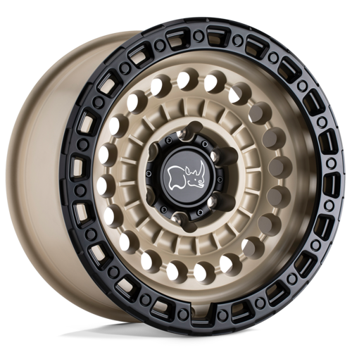 Black Rhino Hard Alloys BR Sentinel 17x8.5 Desert Sand with Black Ring Wheel