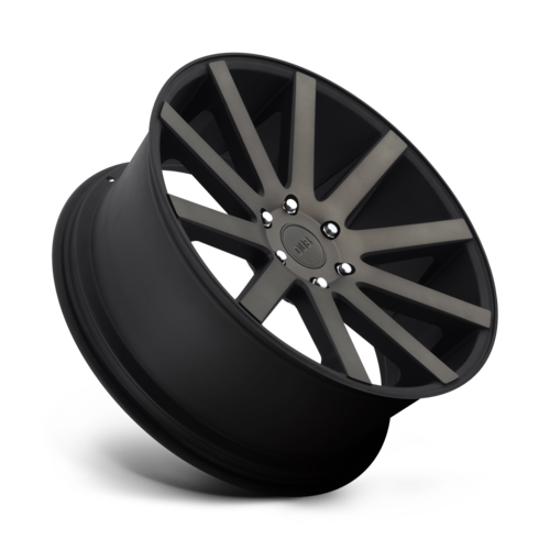 DUB 1PC Shot Calla 22x9 Matte Black Double Dark Tint Wheel with 5x114.3 Bolt Pattern and +38 Offset