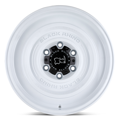 Black Rhino Hard Alloys BR SOLID 17x9.5 Inch Gloss White Off-Road Wheel with -12 Offset and 6x139.7 Bolt Pattern