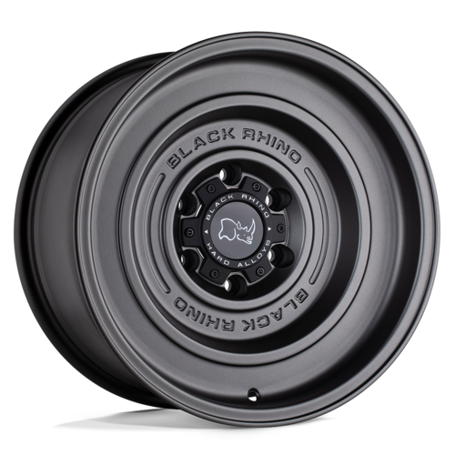 Black Rhino Hard Alloys BR SOLID 17x9.5 Matte Gun Black Wheel with -12 Offset and 6x139.7 Bolt Pattern