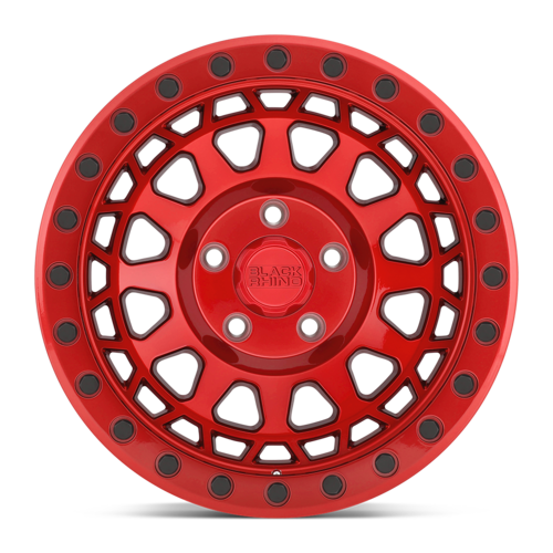 Black Rhino Hard Alloys PRIMM 17x9 Candy Red Wheel with Zero Offset and 6x139.7 Bolt Pattern