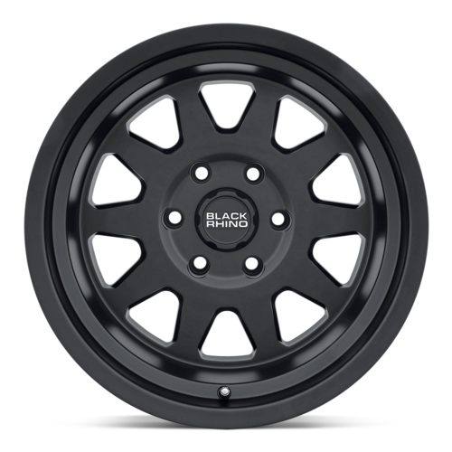 Black Rhino Hard Alloys Stadium 16x8 Matte Black Wheel with -10 Offset and 5x114.3 Bolt Pattern