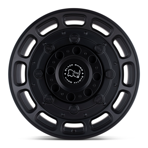 Black Rhino Hard Alloys BR Warthog 17x8.5 Matte Black Wheel with 6x114.3 Bolt Pattern and 76.10mm Center Bore