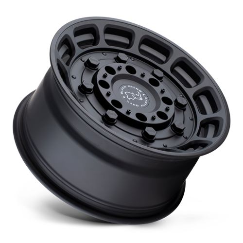 Black Rhino Hard Alloys BR Warthog 17x8.5 Matte Black Wheel with 6x114.3 Bolt Pattern and 76.10mm Center Bore