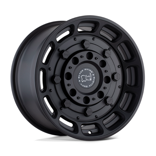 Black Rhino Hard Alloys BR Warthog 17x8.5 Matte Black Wheel with 6x114.3 Bolt Pattern and 76.10mm Center Bore
