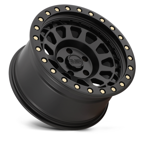 Black Rhino Hard Alloys BR PRIMM 17x9 Matte Black with Brass Bolts Wheel
