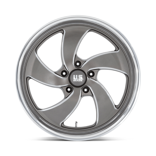 US Mag 1PC U133 Desperado 20x9.5 inch Anthracite Milled Diamond Cut Lip Wheel