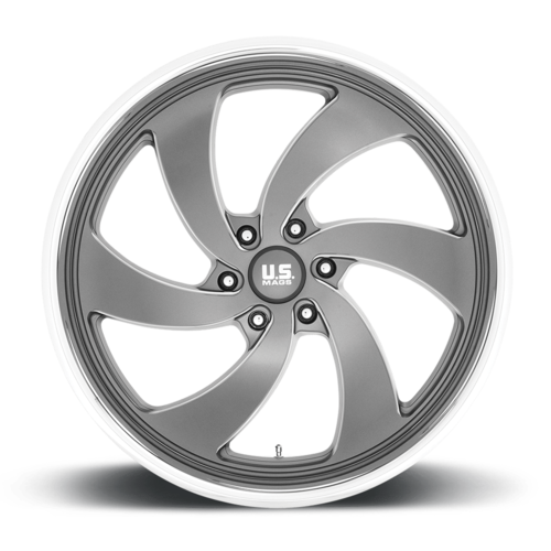 US Mag 1PC Desperado 24x10 Inch Wheel with 6x139.7 Bolt Pattern and 25mm Offset in Anthracite Milled Finish