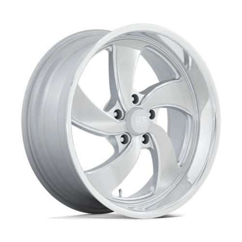US Mag 1PC Desperado 20x9.5 Inch Silver Brush Finish Wheel with 5x127 Bolt Pattern and 78.10mm Center Bore