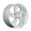 US Mag 1PC Desperado 20x9.5 Inch Silver Brush Finish Wheel with 5x127 Bolt Pattern and 78.10mm Center Bore