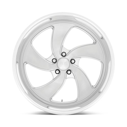 US Mag 1PC Desperado 22x8.5 Wheel with Silver Brushed Finish and 5x120.65 Bolt Pattern