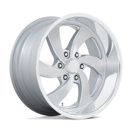 US Mag 1PC Desperado 20x9.5 Inch Wheel with Silver Brushed Finish and Diamond Cut Lip - Part U1342095D8+01R