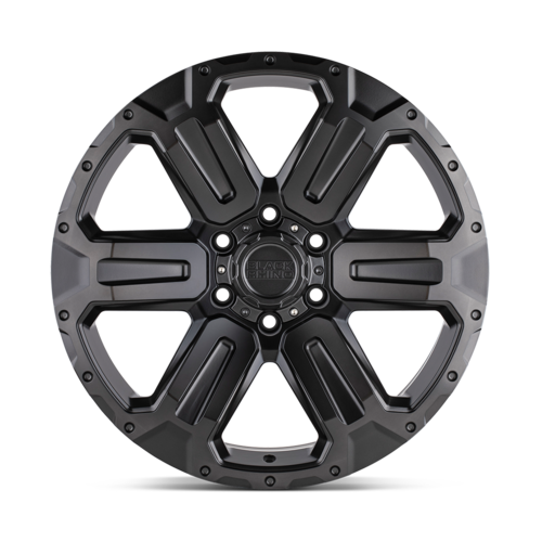 Black Rhino Hard Alloys BR WANAKA 17x8.5 Matte Gunmetal Wheel with 6x139.7 Bolt Pattern and +12 Offset
