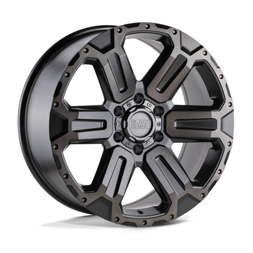 Black Rhino Hard Alloys BR WANAKA 20x9 Inch Matte Gunmetal Wheel with 6x139.7 Bolt Pattern and +12 Offset