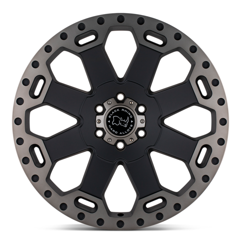 Black Rhino Hard Alloys BR WARLORD 17x8 Matte Black with Machined Dark Tint Wheel