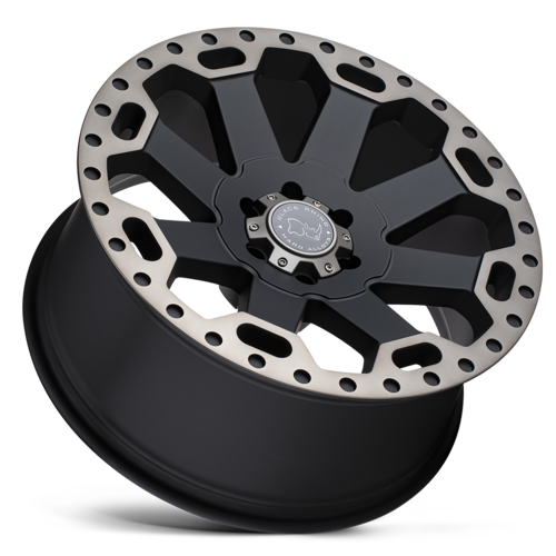 Black Rhino Hard Alloys BR WARLORD 18x8 Matte Black with Machined Dark Tint Wheel