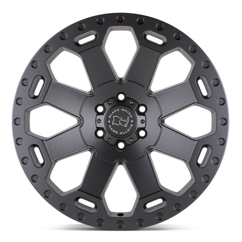 Black Rhino Hard Alloys BR WARLORD 17x9 Matte Gunmetal Wheel with -12 Offset and 6x139.7 Bolt Pattern