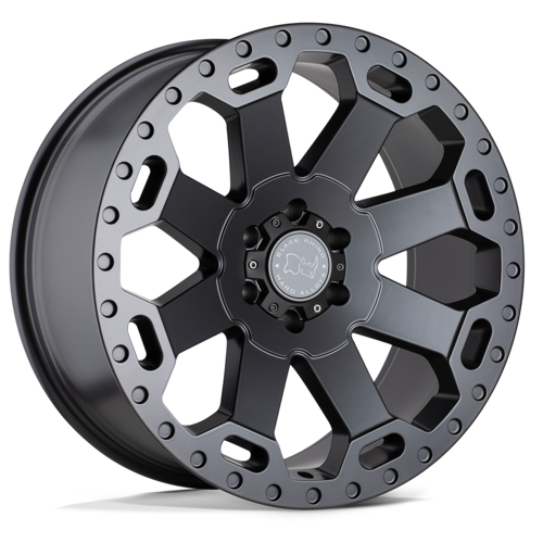 Black Rhino Hard Alloys BR WARLORD 20x9 Matte Gunmetal Wheel with 8x165.1 Bolt Pattern and +12 Offset