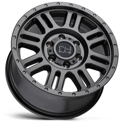 Black Rhino Hard Alloys Yellowstone 17x8 Matte Gunmetal Wheel - 6x130 Bolt Pattern, +38 Offset