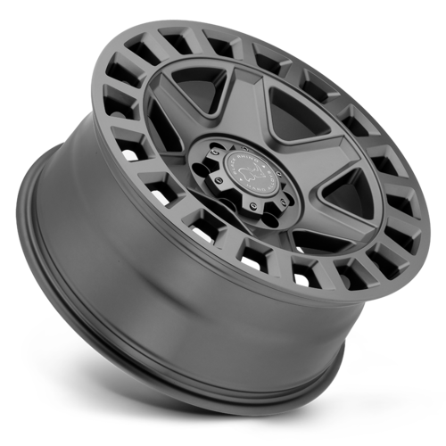 Black Rhino Hard Alloys BR YORK 17x8 Matte Gunmetal Wheel with 6x130 Bolt Pattern and +52 Offset