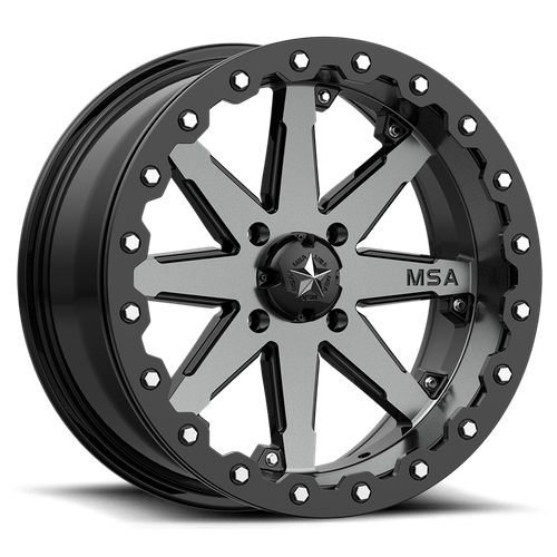 MSA Offroad Wheels M21 LOK UTV 15x7 Charcoal Beadlock Wheel