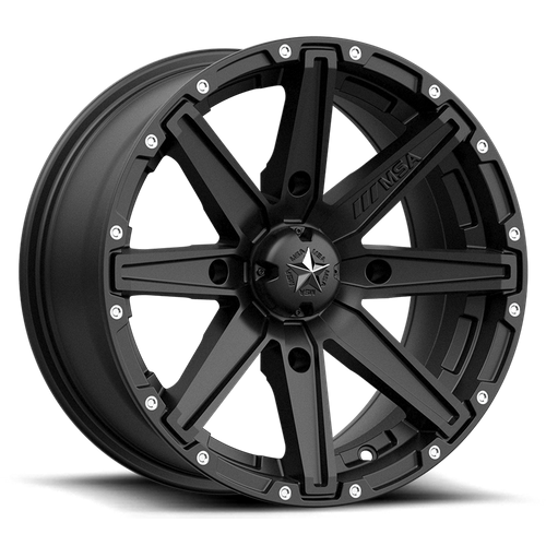 MSA Offroad Wheels M33 Clutch UTV 14x7 Satin Black Wheel with 4x156 Bolt Pattern and 10mm Offset