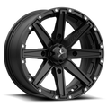 MSA Offroad Wheels M33 Clutch UTV 12x7 Satin Black with 4x110 Bolt Pattern and 86mm Center Bore