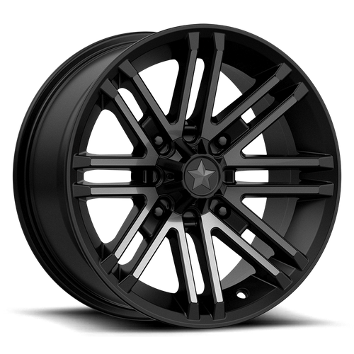 MSA Offroad Wheels M40 Rogue UTV 15x7 Satin Black with Titanium Tint Finish, 4x156 Bolt Pattern, 10mm Offset