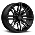 MSA Offroad Wheels M40 Rogue UTV 16x7 Satin Black with Titanium Tint - 4x137 Bolt Pattern, 10mm Offset
