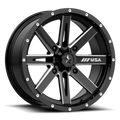 MSA Offroad Wheels M41 Boxer UTV 15x7 Gloss Black Milled with 4x137 Bolt Pattern