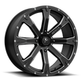 MSA Offroad Wheels M42 Bounty UTV 14x7 Satin Black Milled Wheel with 4x110 Bolt Pattern and 86mm Center Bore
