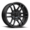 MSA Offroad Wheels M43 FANG UTV 15x7 Satin Black with Titanium Tint, 4x137 Bolt Pattern, 38mm Offset