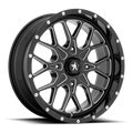 MSA Offroad Wheels M45 Portal UTV 22x7 Gloss Black Milled - 4x137 Bolt Pattern