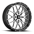 MSA Offroad Wheels M45 Portal UTV 22x7 Gloss Black Machined Wheel with 4x137 Bolt Pattern and 112.10mm Center Bore