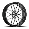MSA Offroad Wheels M45 Portal UTV 24x7 with Gloss Black Machined Finish