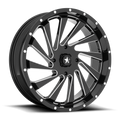 MSA Offroad Wheels M46 BLADE UTV 22x7 Gloss Black Milled Wheel