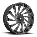 MSA Offroad Wheels M46 Blade UTV 24x7 4x137 Gloss Black Milled Wheel