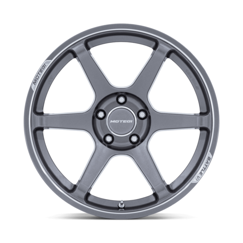 Motegi MR160 BATTLE VI 18x10.5 Inch Gloss Gunzilla Wheel with Machined Lip and 5x114.3 Bolt Pattern