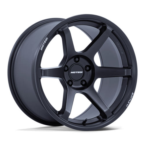 Motegi MR160 Battle VI 18x10.5 Matte Blackbird Metallic Wheels with 5x114.3 Bolt Pattern and +0 Offset