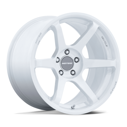 Motegi MR160 Battle VI 18x8.5 Inch White Pearl Aluminum Wheel with 5x114.3 Bolt Pattern and +35 Offset