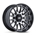 Moto Metal MO814 TEKTON 20x9 Gloss Black Machined Wheel with 6x139.7 Bolt Pattern and +20 Offset