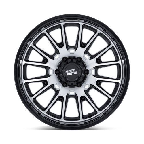 Moto Metal MO814 TEKTON 20x9 Gloss Black Machined Wheel with 6x139.7 Bolt Pattern and 106.10 Center Bore