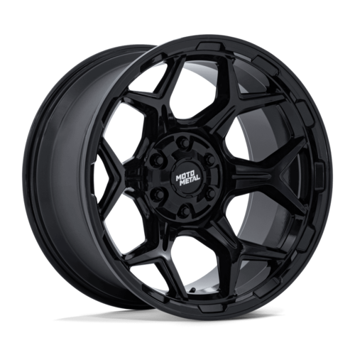 Moto Metal MO815 DUX 17x8.5 Inch Gloss Black Alloy Wheel with 5x114.3/5x127 Bolt Pattern and Zero Offset