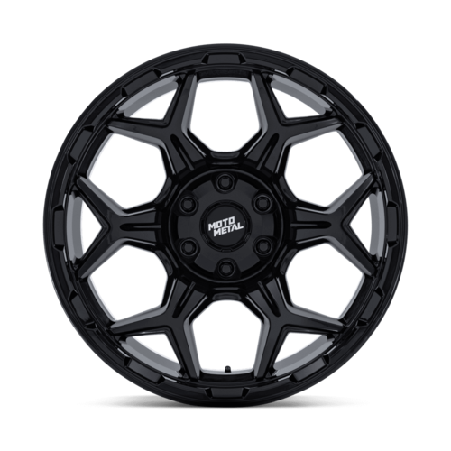 Moto Metal MO815 DUX 17x8.5 Inch Gloss Black Alloy Wheel with 5x114.3/5x127 Bolt Pattern and Zero Offset