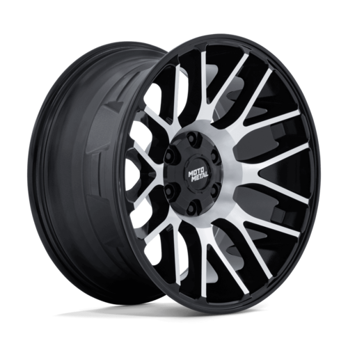 Moto Metal MO816 Overlook 20x9 Gloss Black Machined Face Truck Wheel