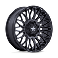 MSA Offroad Wheels M50 Clubber UTV 20x7 Matte Black Double Dark Tint with 4x137/156 Bolt Pattern