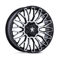 MSA Offroad Wheels M50 CLUBBER UTV 22x7 Gloss Black Machined Wheel